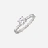 Ring i äkta silver - sidosten Kubisk Zirkonia, 17 mm
