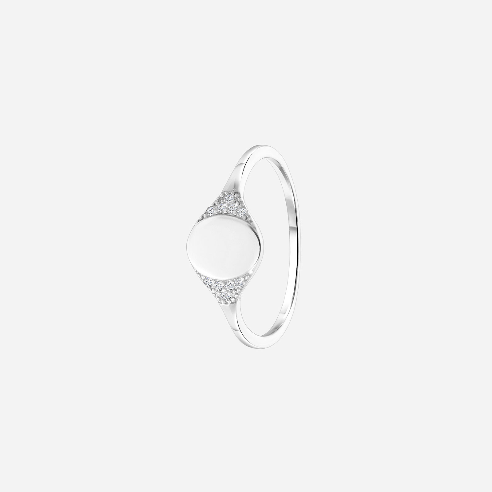 Klackring dam 925 Sterling Silver - rund