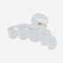 Hårklämma transparent cirklar - 10 cm