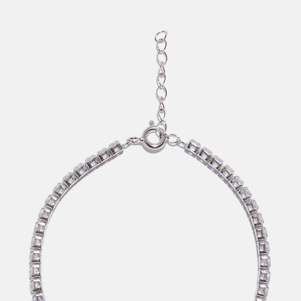 Set äkta silver, armband & örhängen