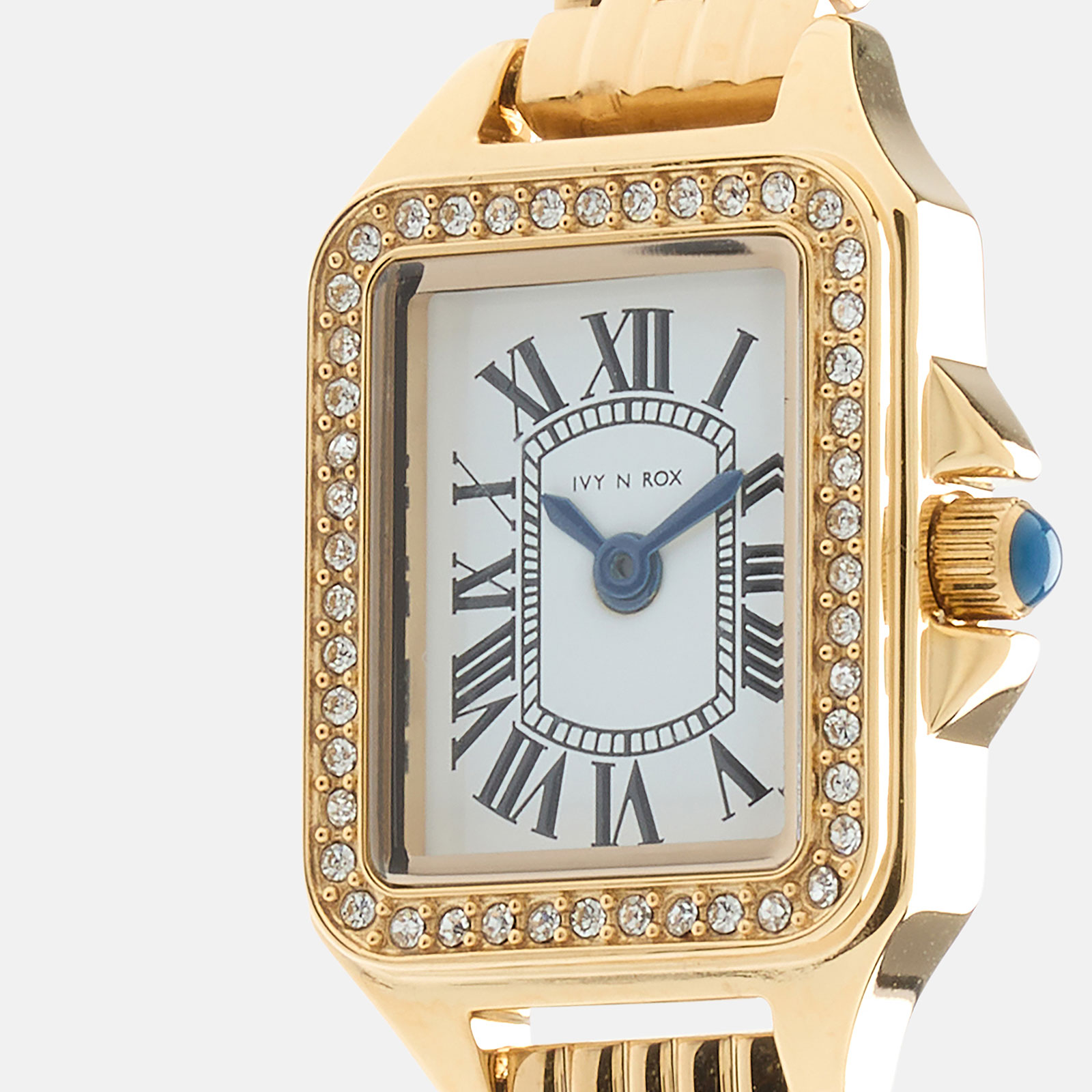 Ivy N Rox Chic damklocka - rektangulär, guld, 16x27 mm