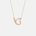 18k guldpläterat halsband, ring & hjärta -