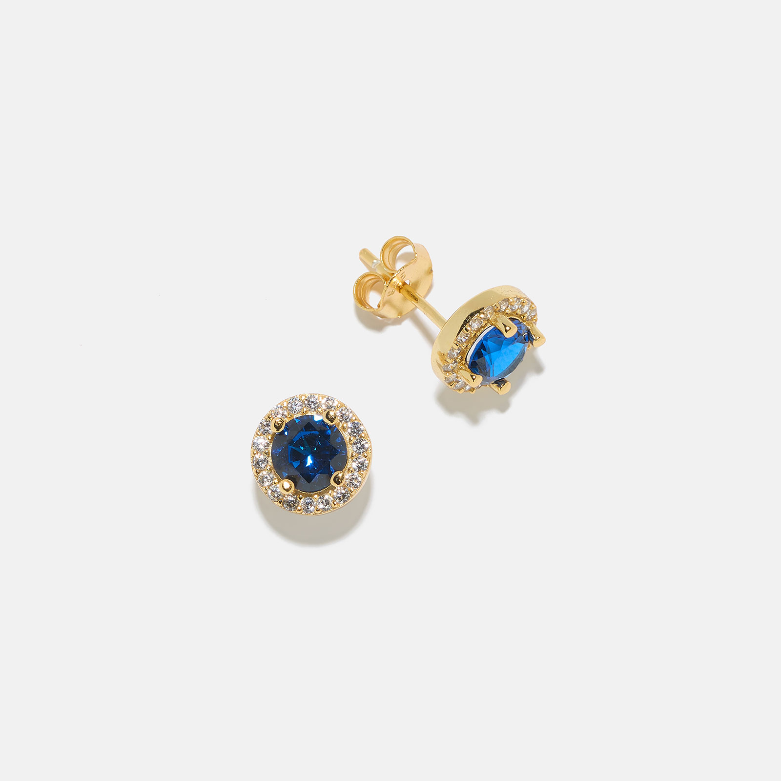 Guldpläterade silverörhängen - månadsten September