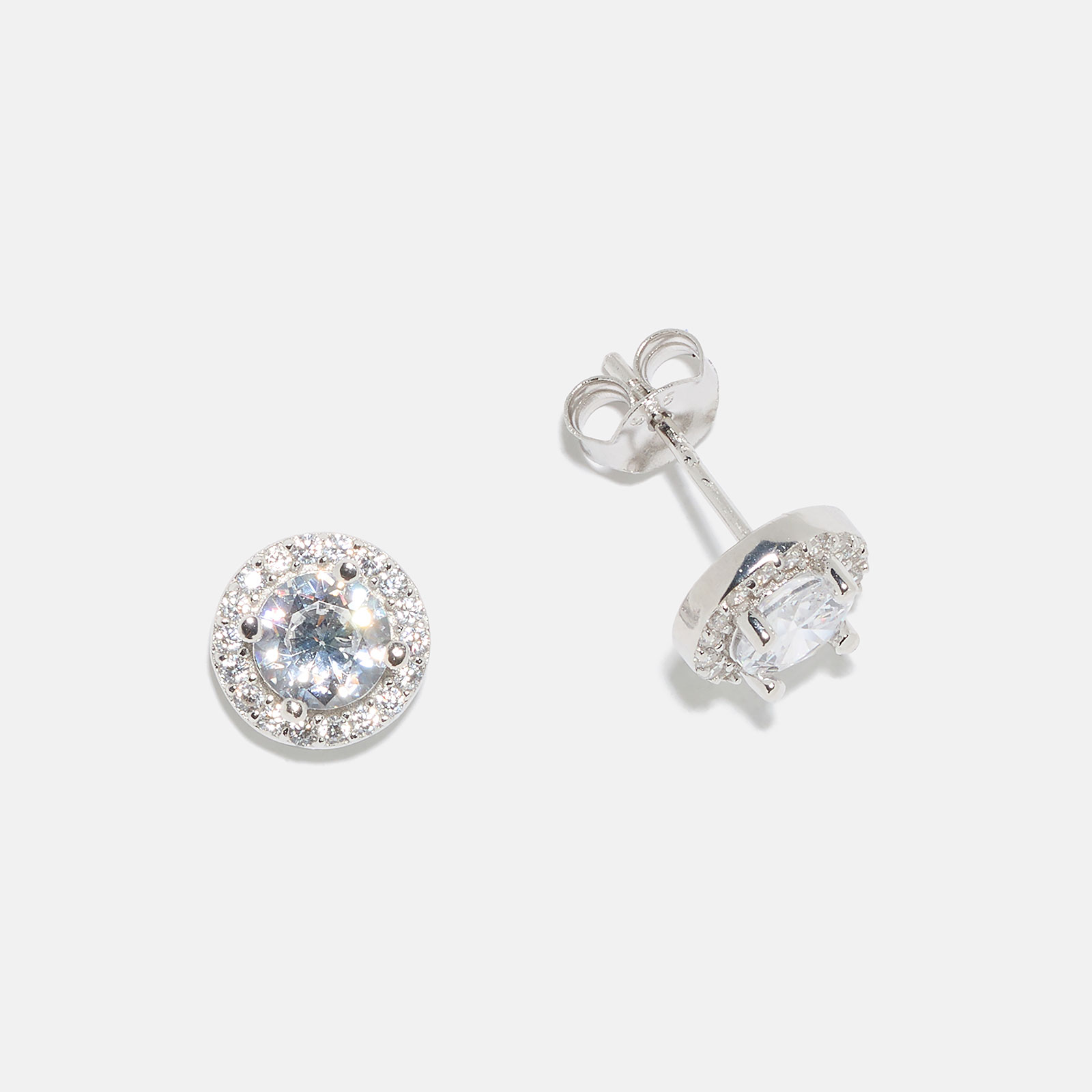 Örhängen äkta silver, månadsten April