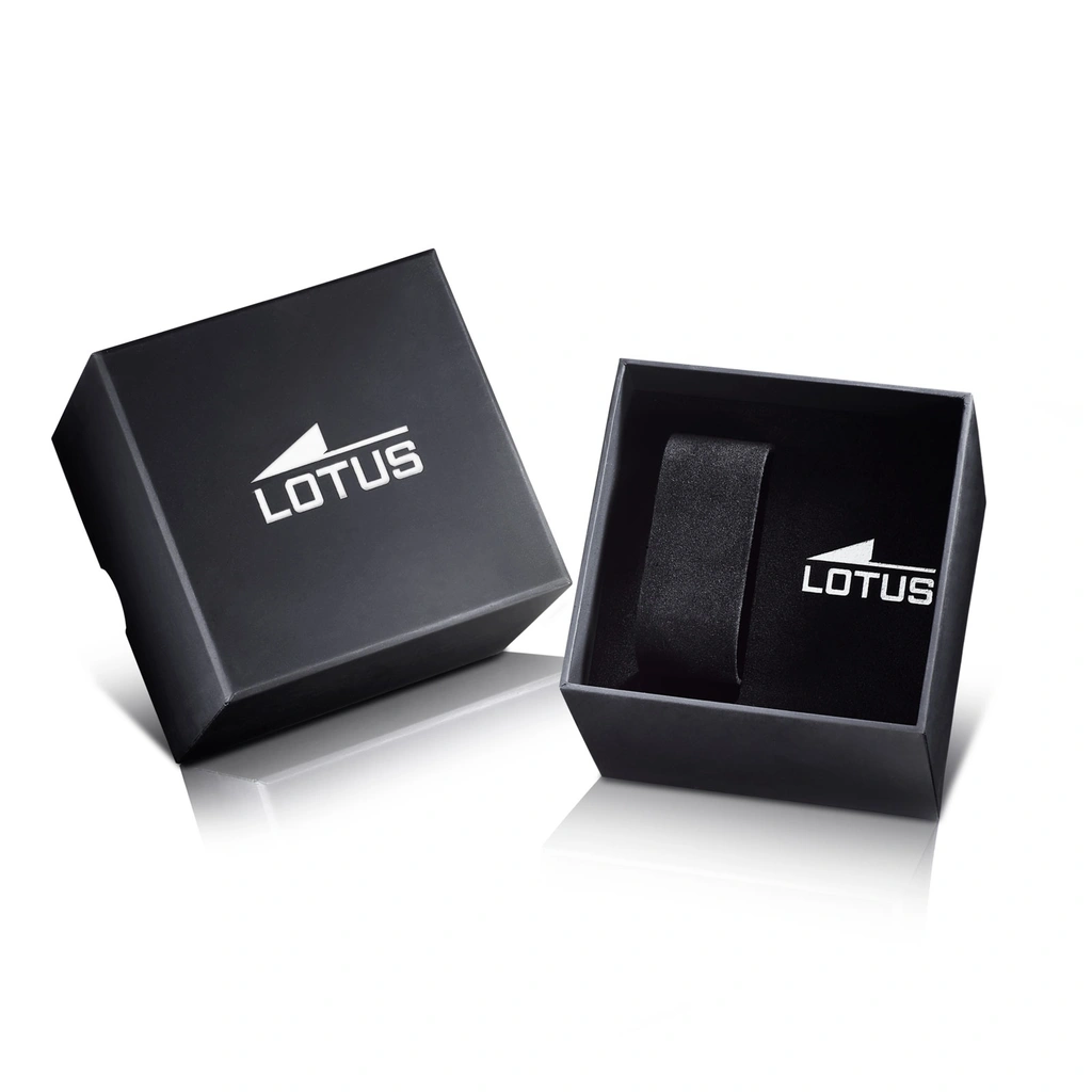 Lotus herrklocka -  dag/datum, stål/grön, 41,5 mm