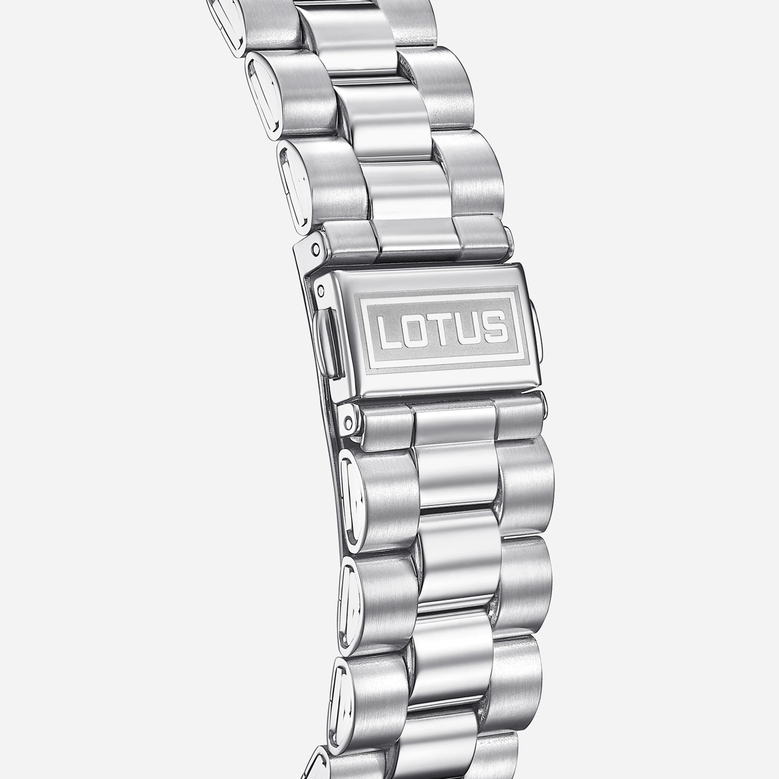 Lotus herrklocka -  dag/datum,  stål/svart, 41,5 mm