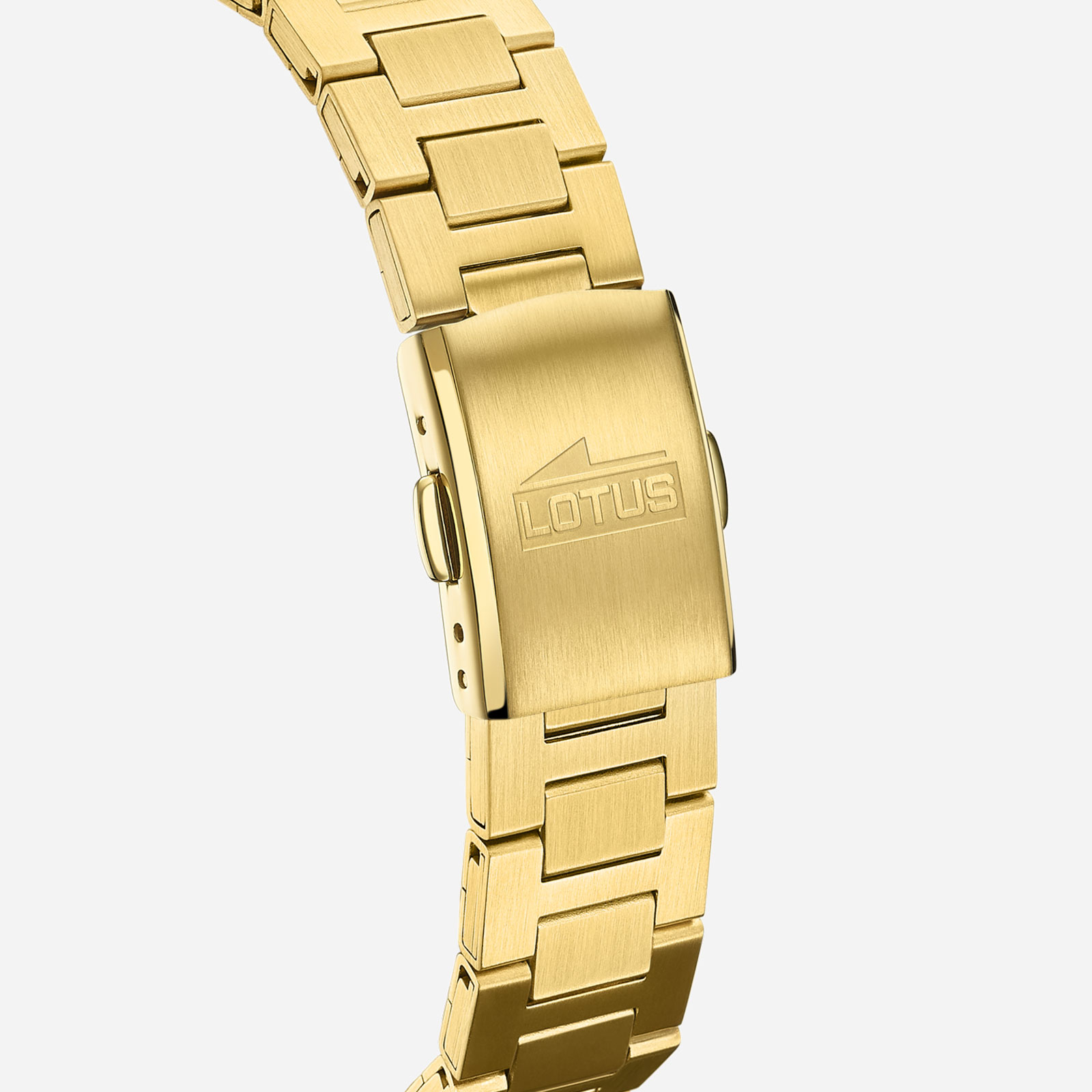 Lotus damklocka - datum, pärlemor/guldton, 31,5 mm