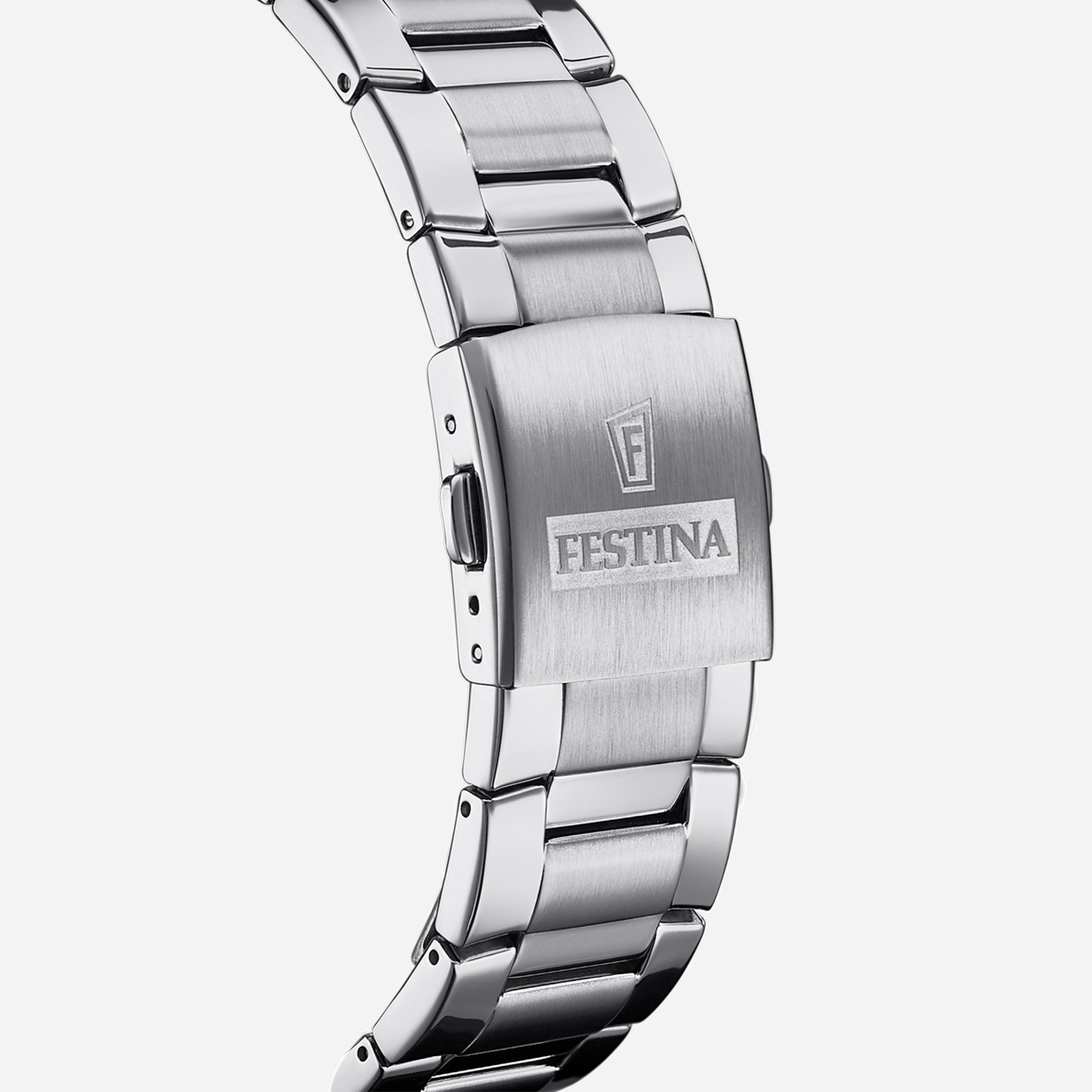 Festina F20463/1 Chrono Sport - herrklocka, stål/vit, 45mm
