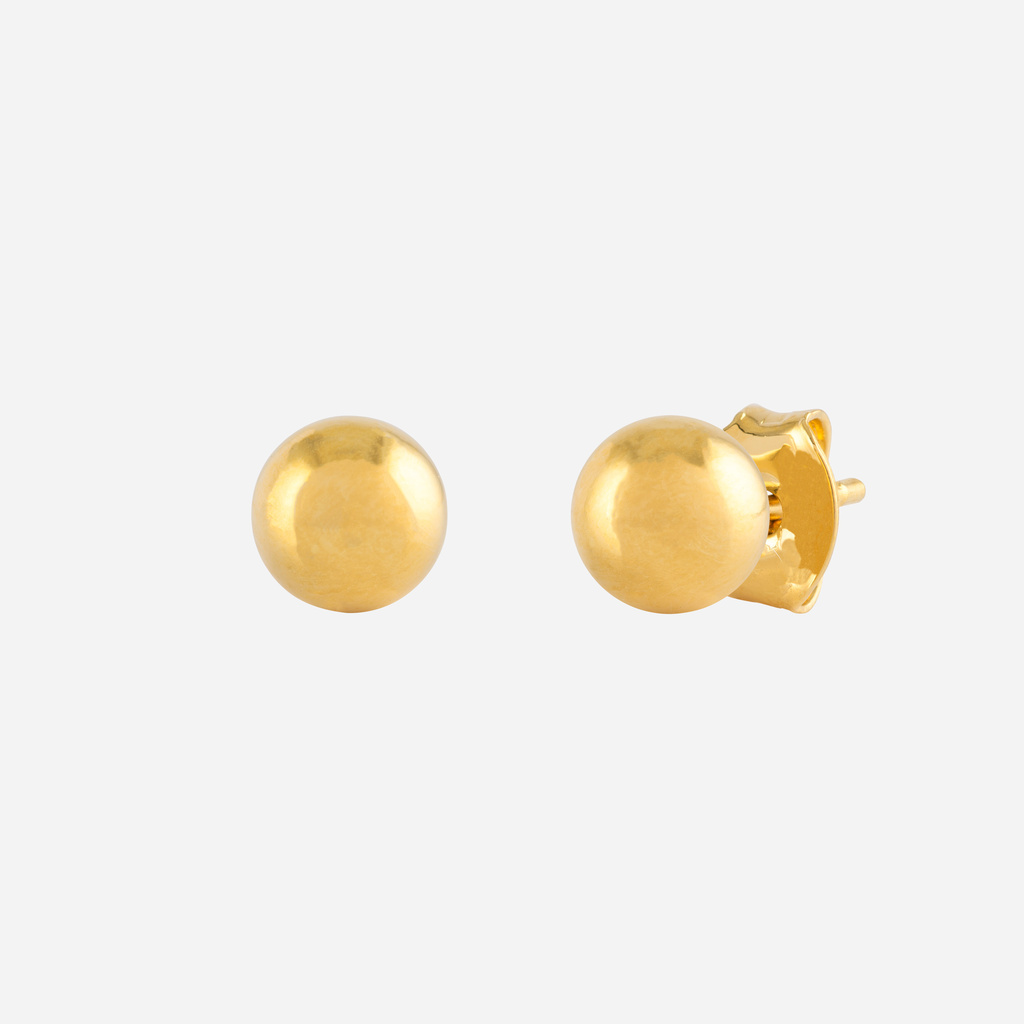 18k Guldpläterade örhängen - 5mm