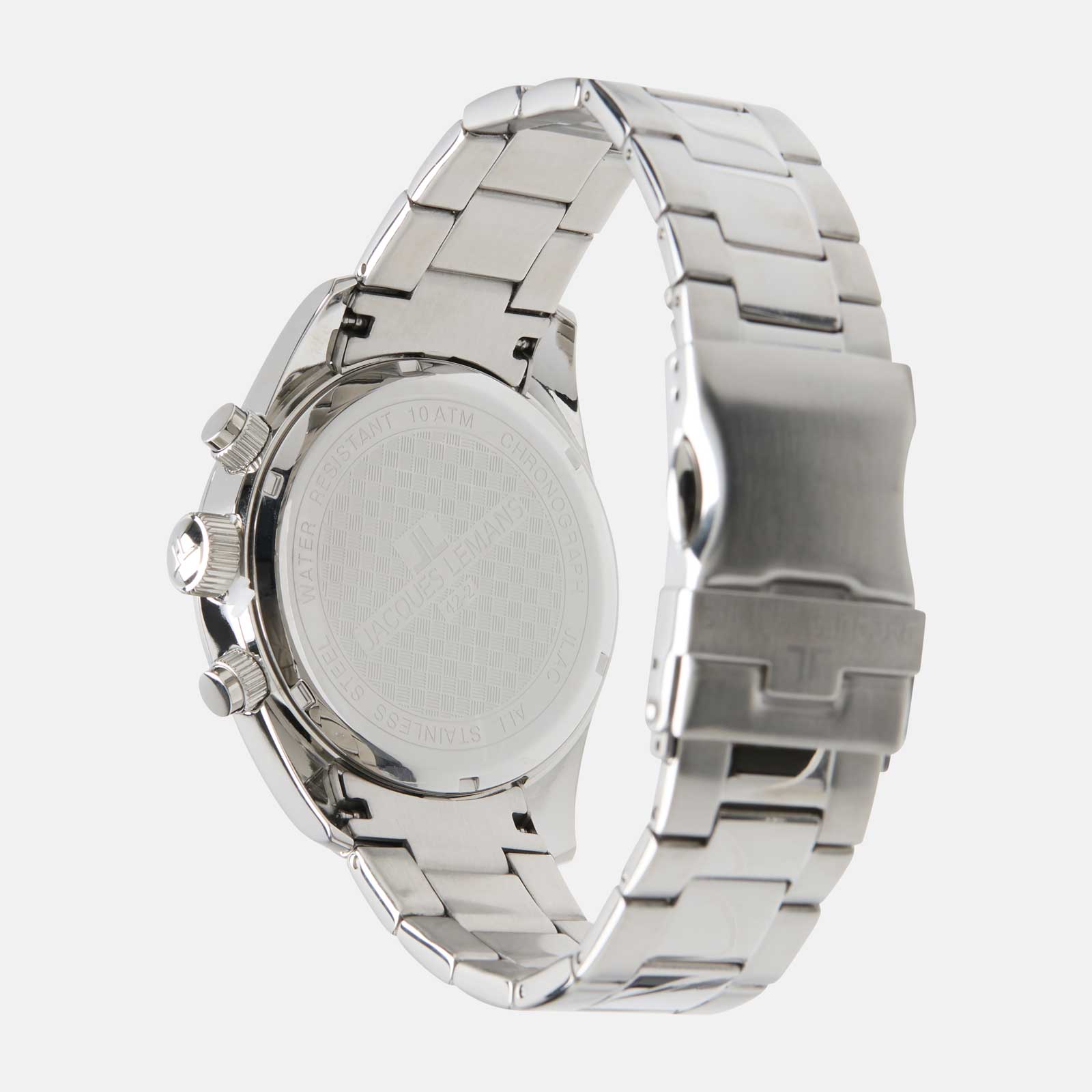 Jacques Lemans Sport - set herrklocka stål/svart, 42mm