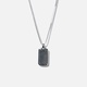 Silverhalsband herr - dogtag 55+5 cm