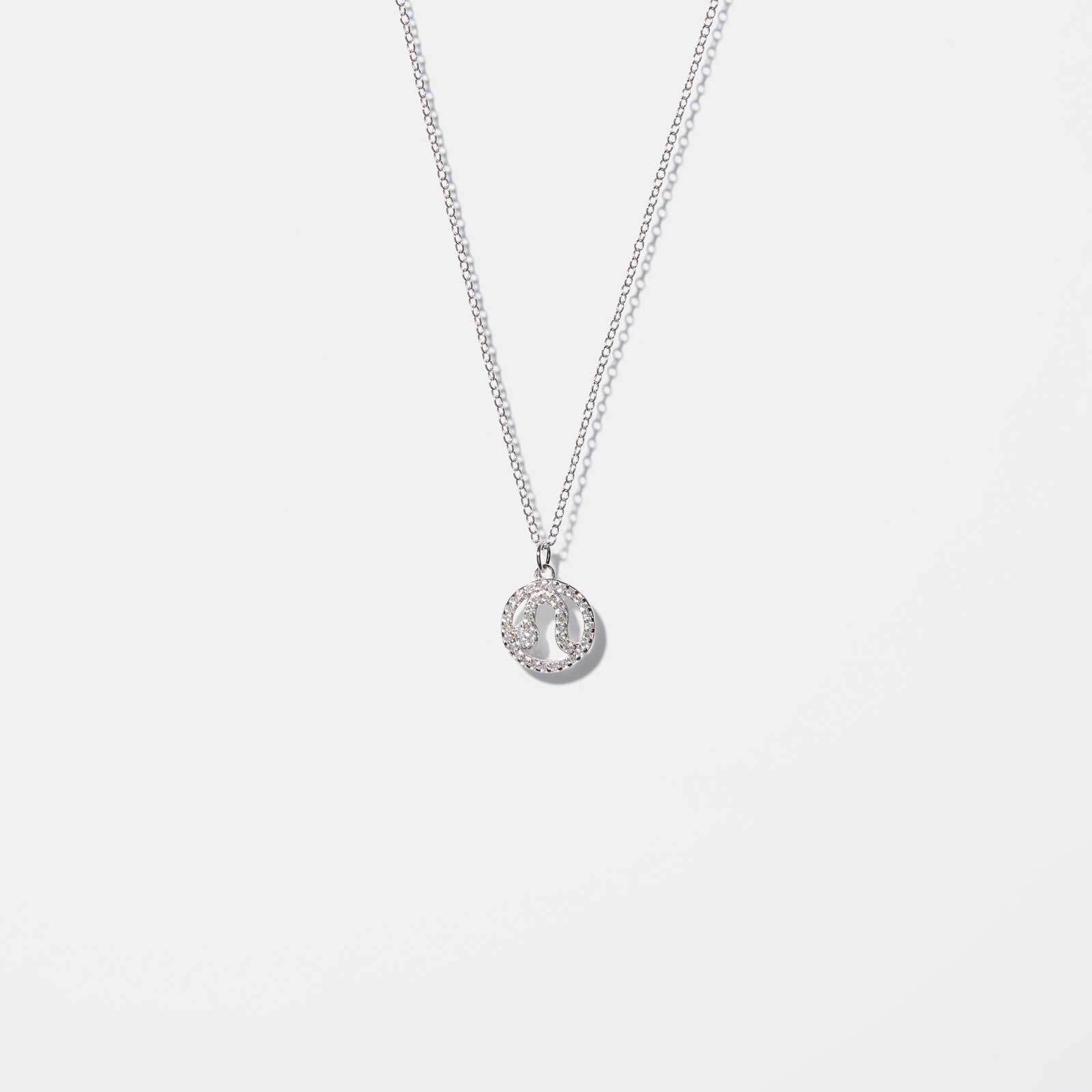Halsband i äkta silver - berlock Lejonet, 42+3 cm