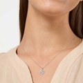 Halsband i äkta silver - berlock Skorpionen, 42+3 cm