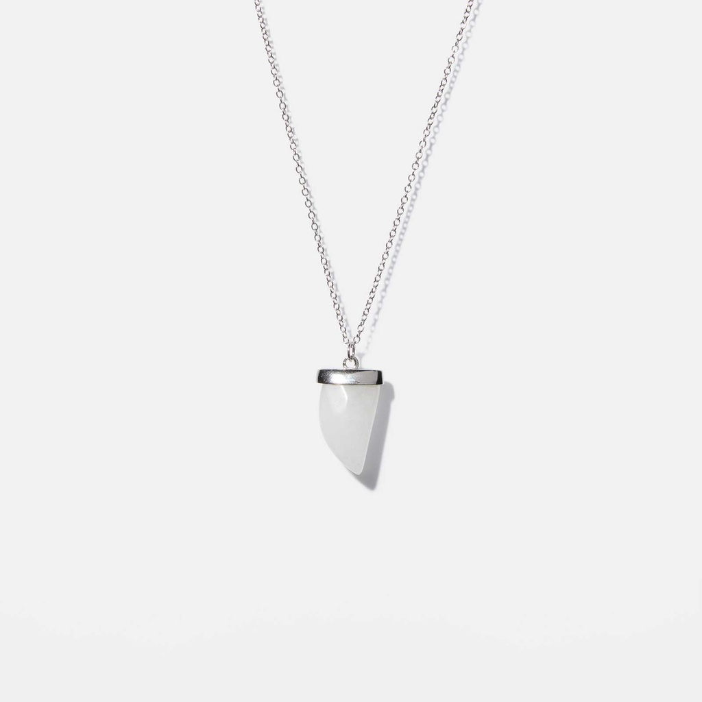 Halsband äkta silver - Bergskristall, 42+3 cm