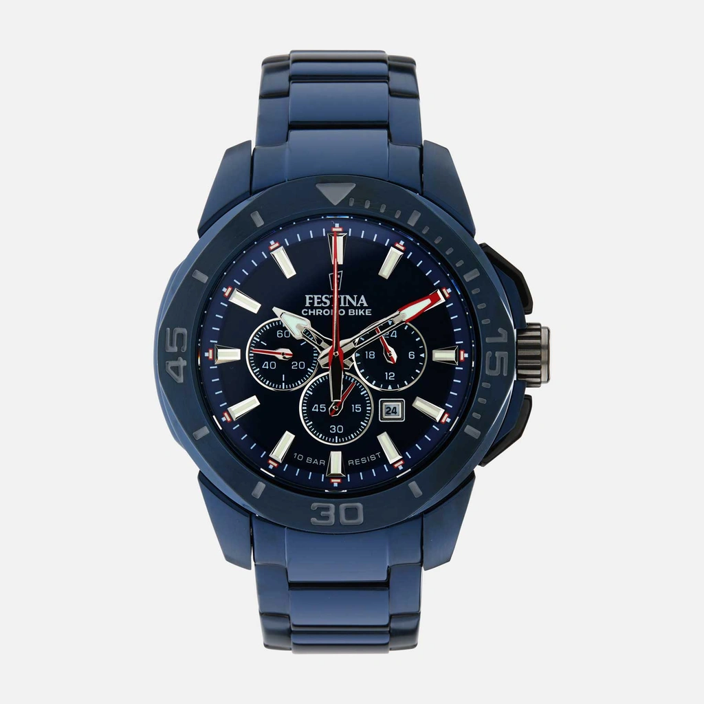 Festina F20643/1 Chrono Bike Special Edition - herrklocka, blå, 47mm