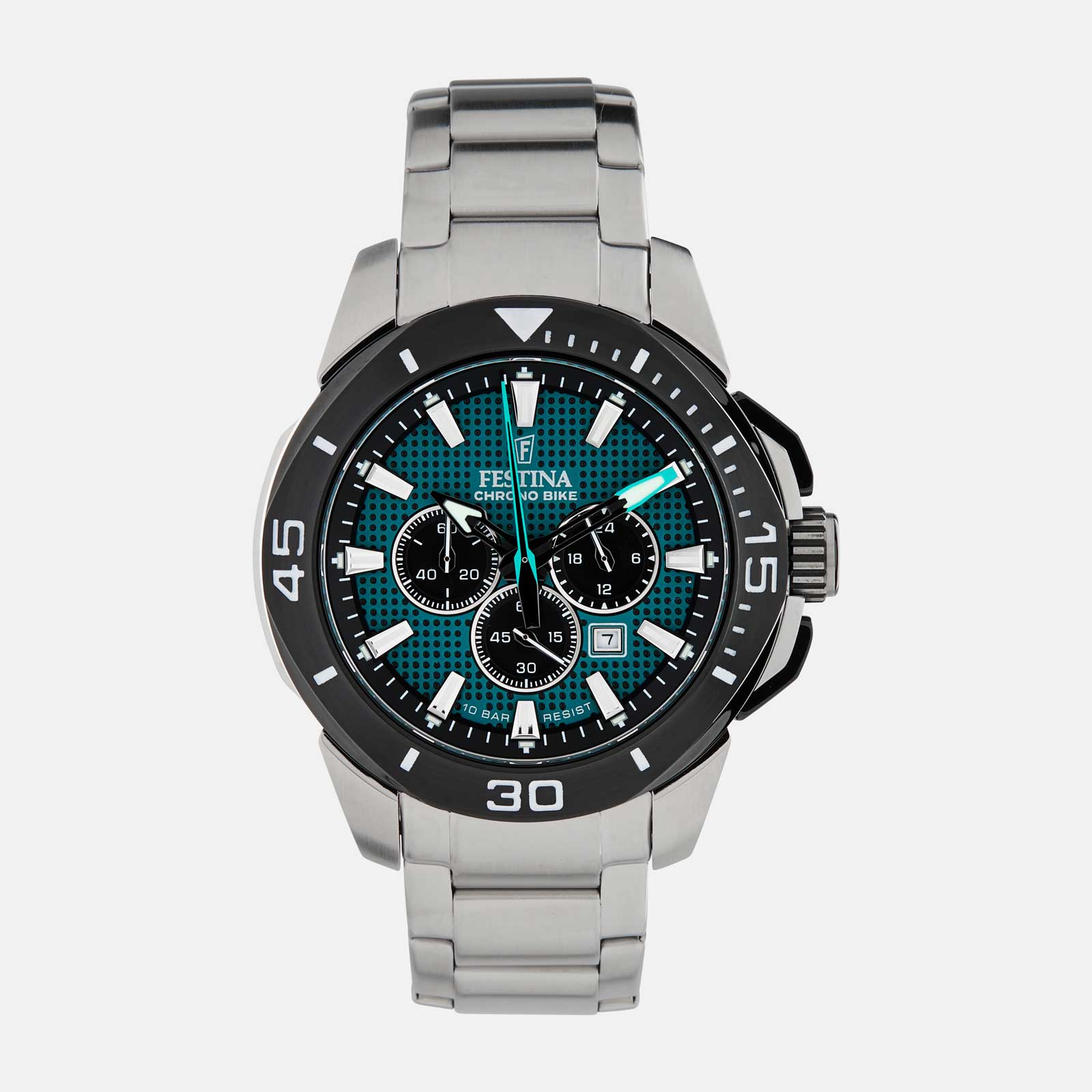 Festina F20641/3 Chrono Bike - herrklocka, stå/grön,  47mm