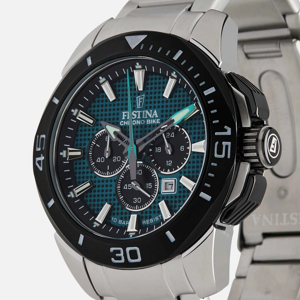 Festina F20641/3 Chrono Bike - herrklocka, stå/grön,  47mm