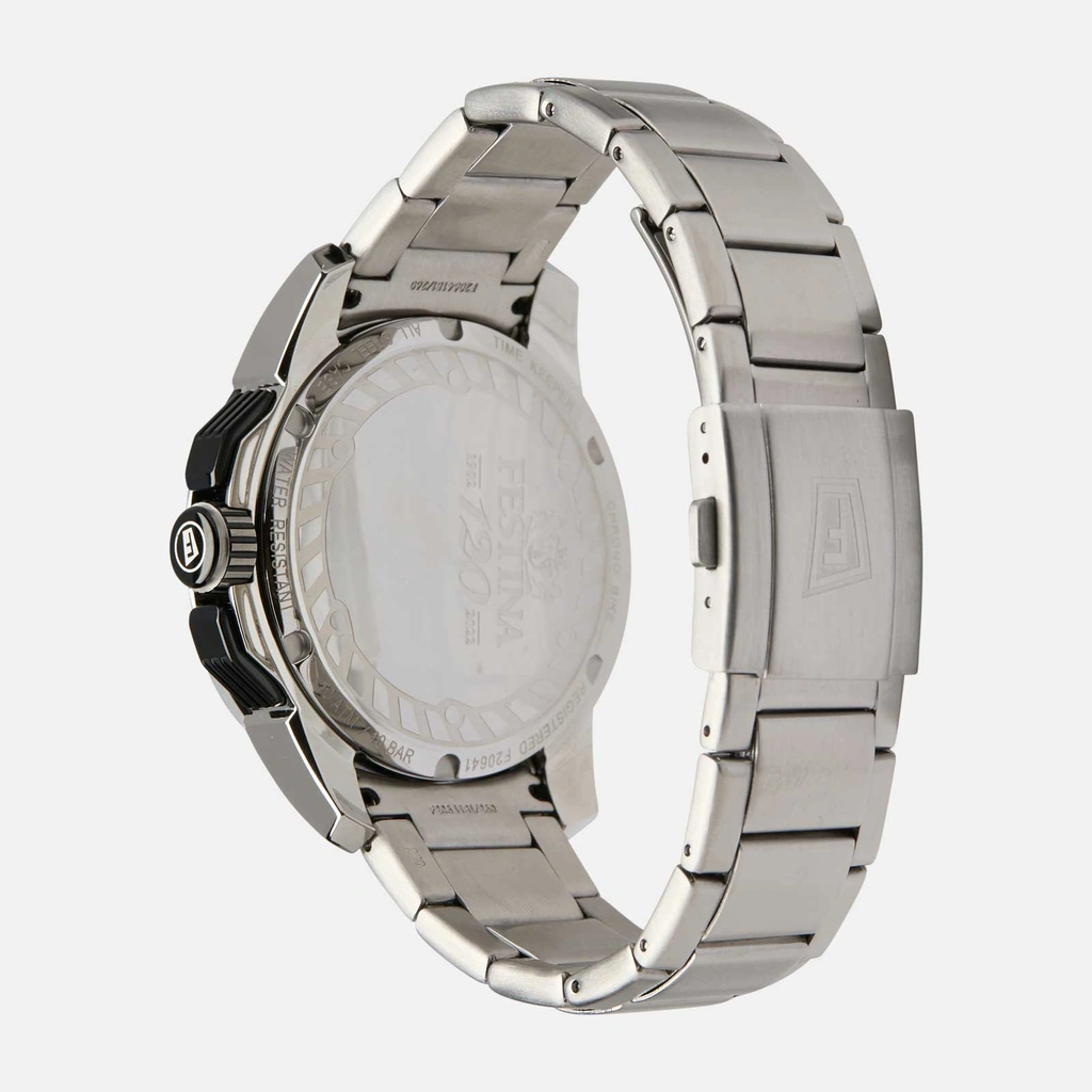 Festina F20641/2 Chrono Bike - herrklocka, stål/blå,  47mm