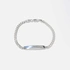 Silverarmband herr - kedja & gravyrbricka 5mm, 19 cm