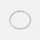 Silverarmband herr - pansarlänk 4mm, 20 cm