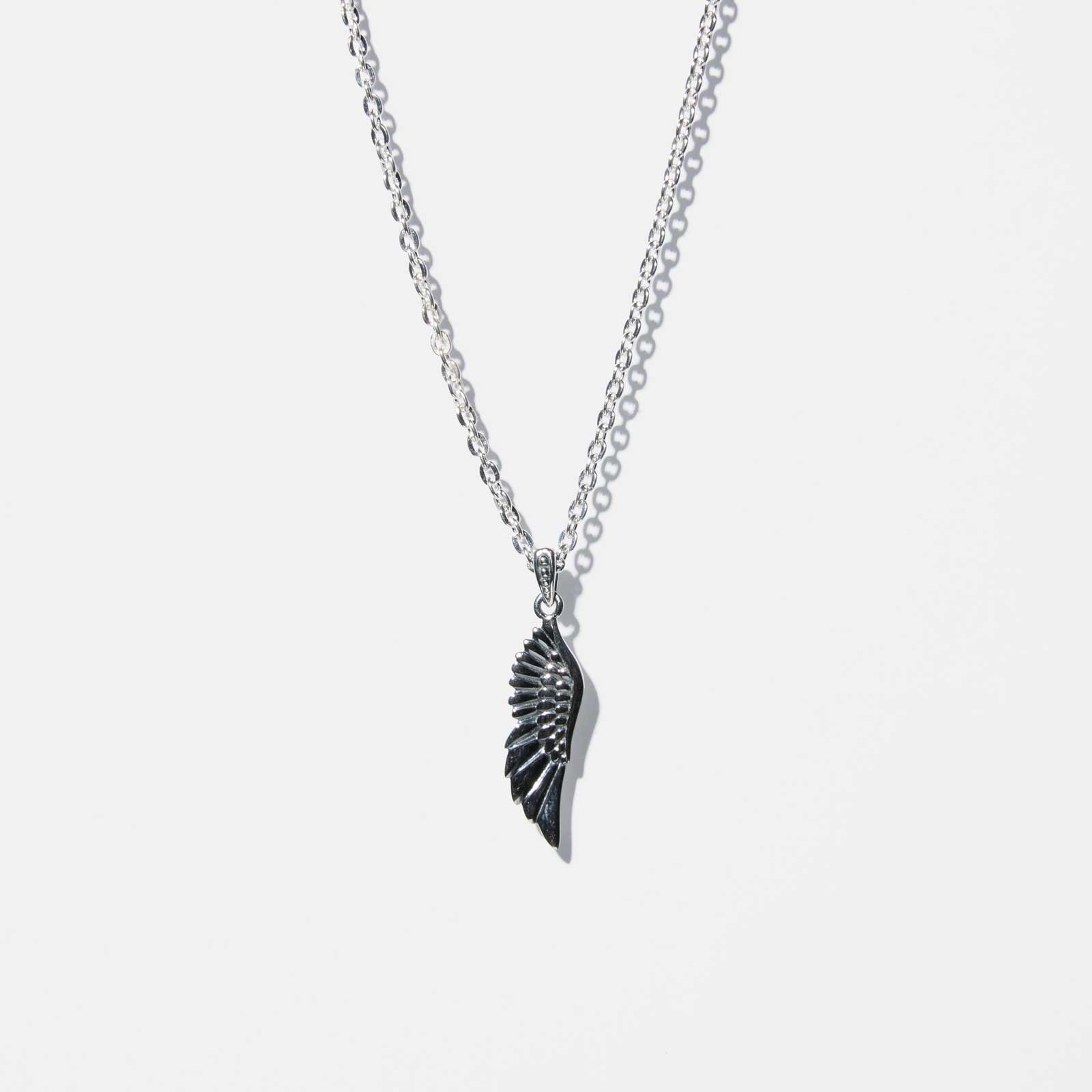 Silverhalsband herr - vinge 55+5 cm