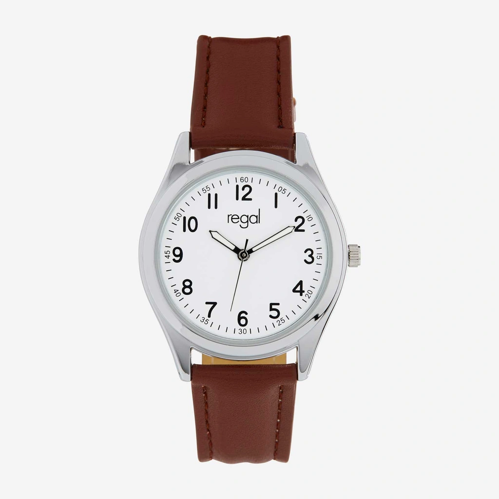 Regal Classic line - brunt band, silverton/vit, 36mm