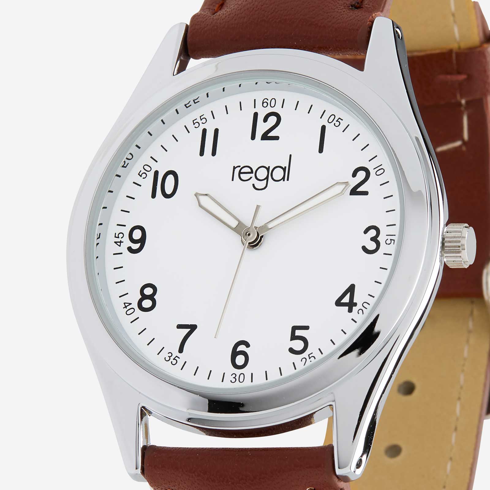 Regal Classic line - brunt band, silverton/vit, 36mm