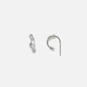 Silverfärgade hoops 13 mm
