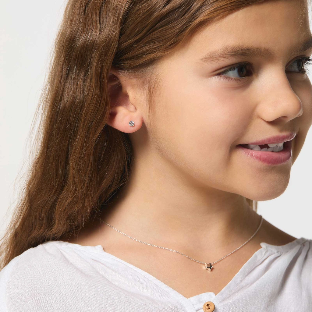 Smyckeset för barn i äkta silver - stjärnor