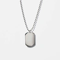 Halsband herr, kulkedja med dog tag