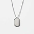 Halsband herr, kulkedja med dog tag