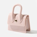 Väska mini, beige lack