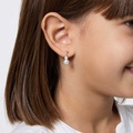 Silverörhängen för barn, hängande pärlor