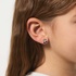 Silverörhängen för barn - studs körsbär