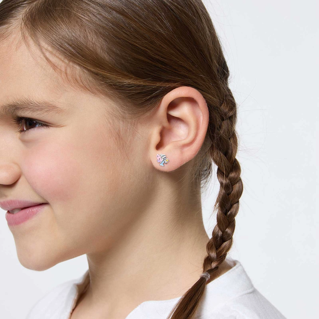 Silverörhängen för barn - älvor