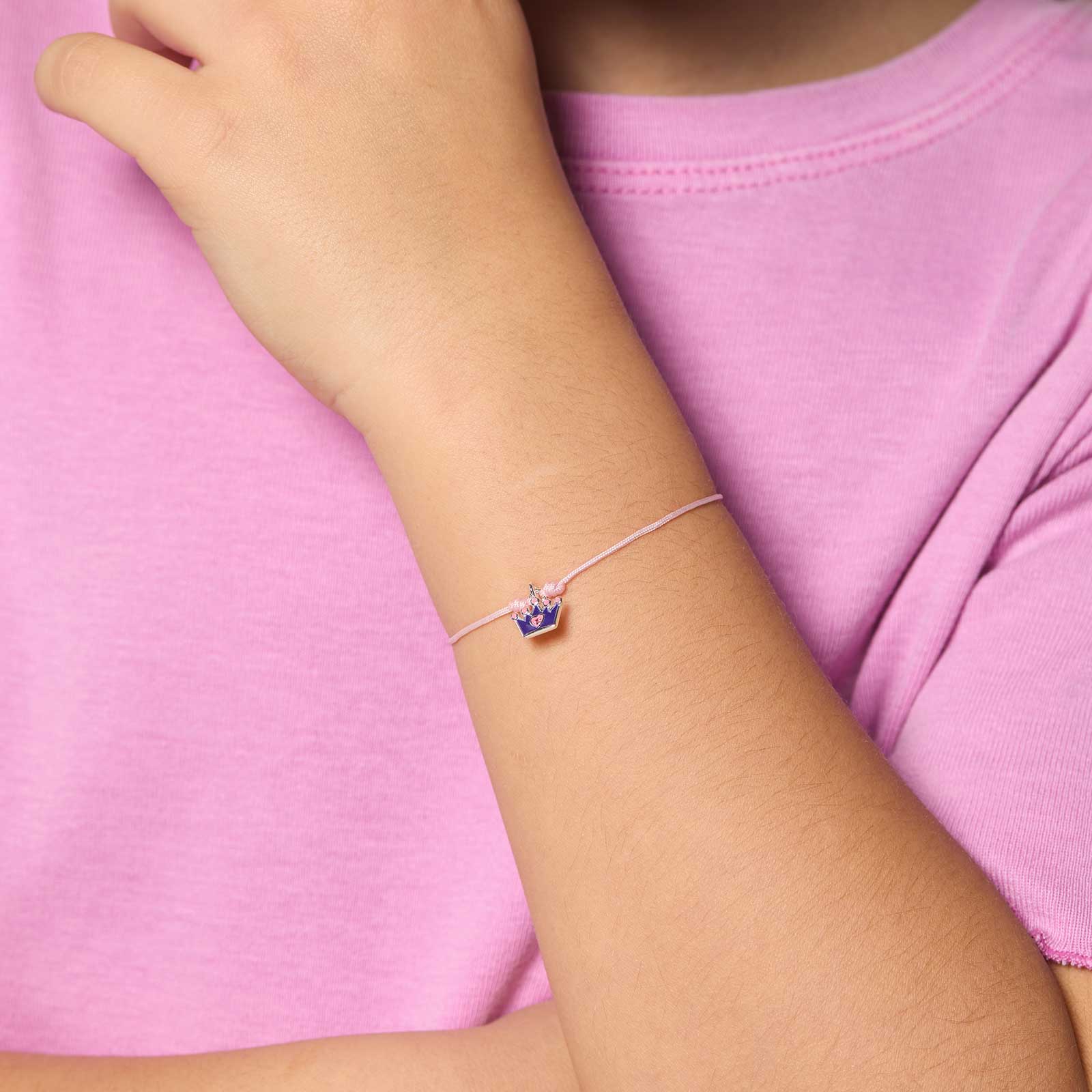 Armband för barn - lila krona