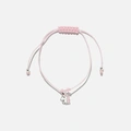 Rosa armband med berlock - enhörning - LML-B05
