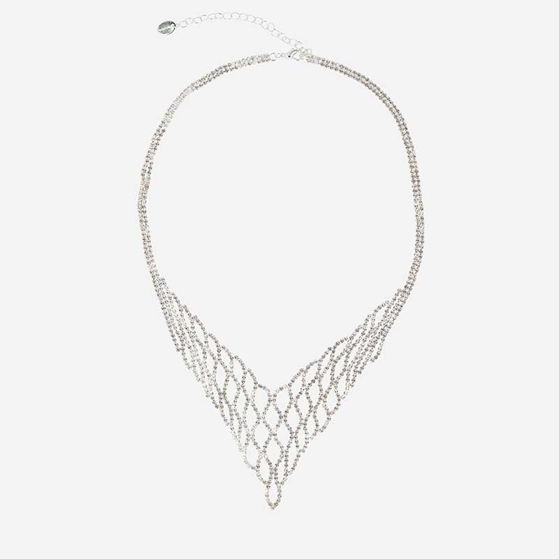 Red Carpet Strasshalsband - mesh