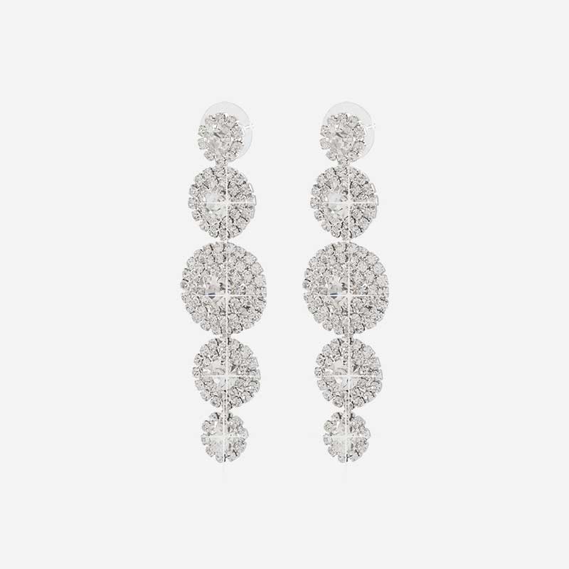 Red Carpet Strassörhängen - hängande cirklar