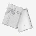 Presentask silverglitter -7x9 cm