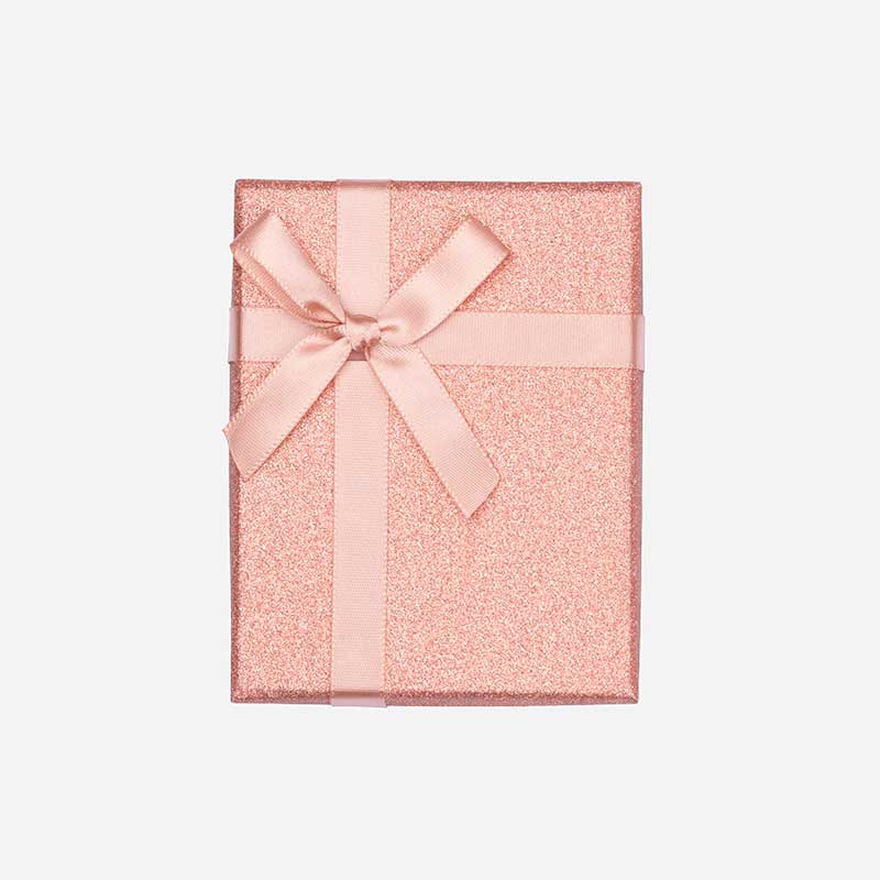 Presentask - rosa glitter 7x9 cm