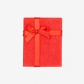 Presentask - röd glitter 7x9 cm