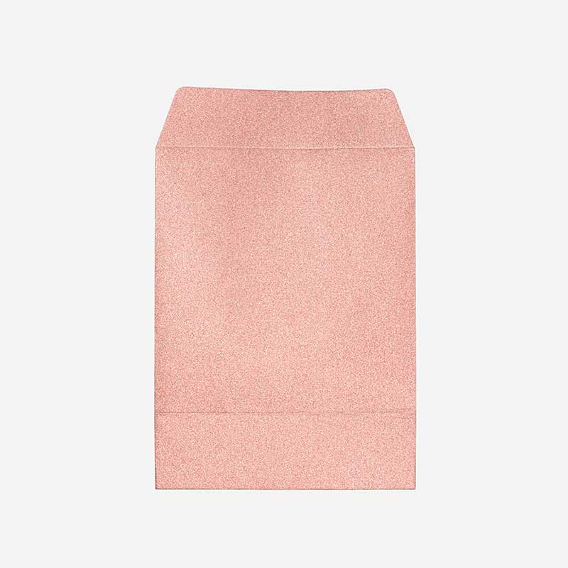 Presentpåse rosa glitter - 17x13 cm