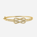 Guldpläterat Armband med infinity-symbol