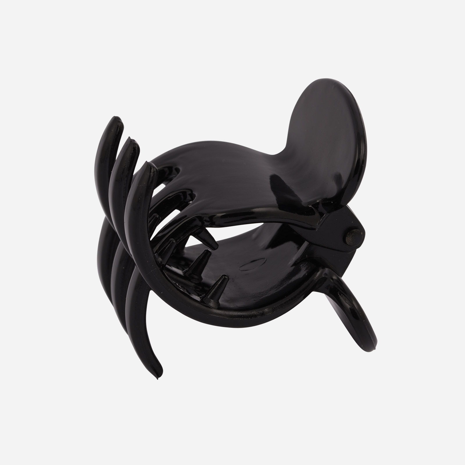 Svart hårklämma 4 cm