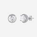 Örhängen äkta silver - studs, 5 mm