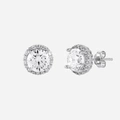 Örhängen äkta silver - studs, 6 mm