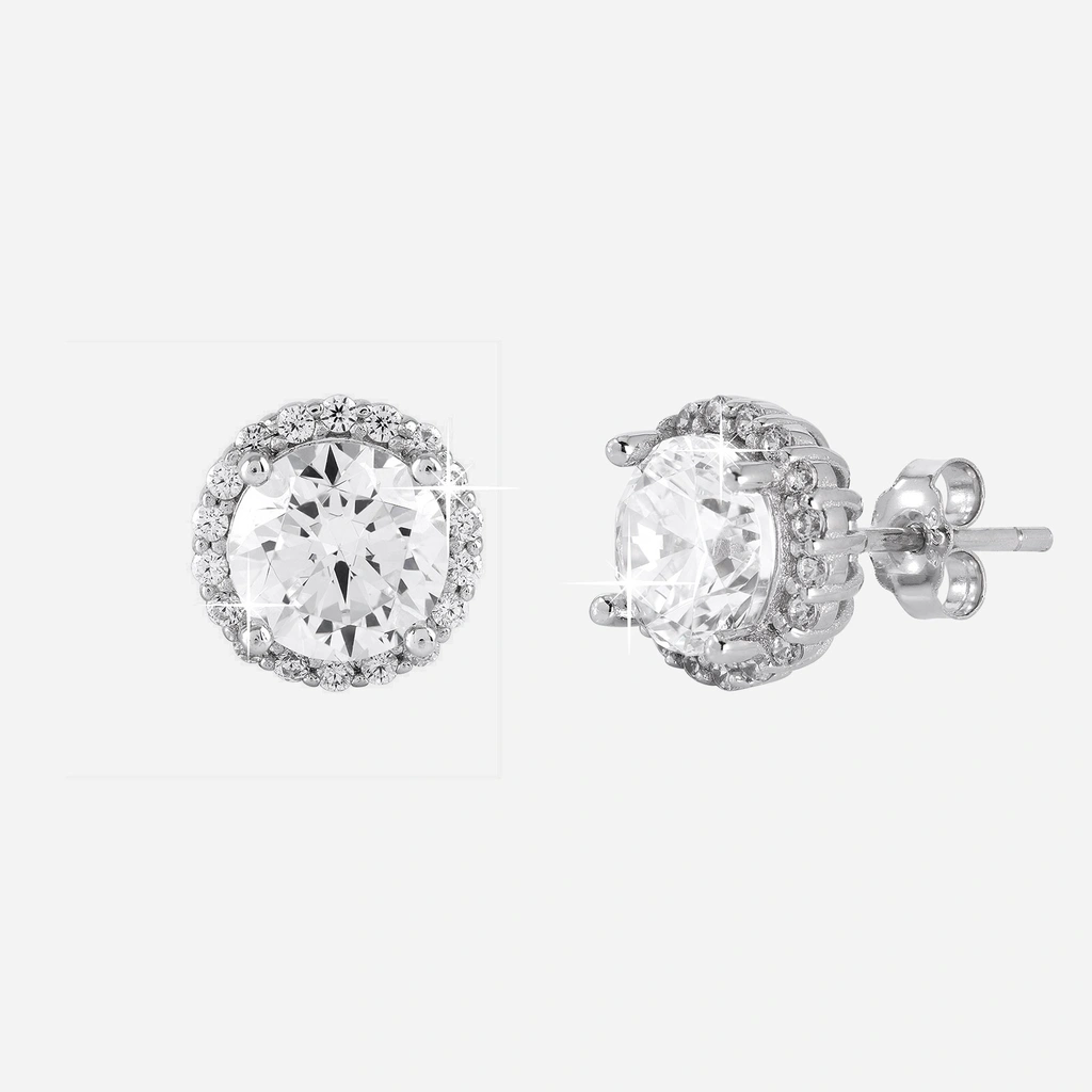 Örhängen äkta silver - studs, 7 mm