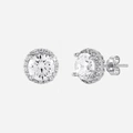 Örhängen äkta silver - studs, 7 mm