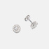 Örhängen Lottis 18k vitguld, labbodlade diamanter 0,4 carat - Halo